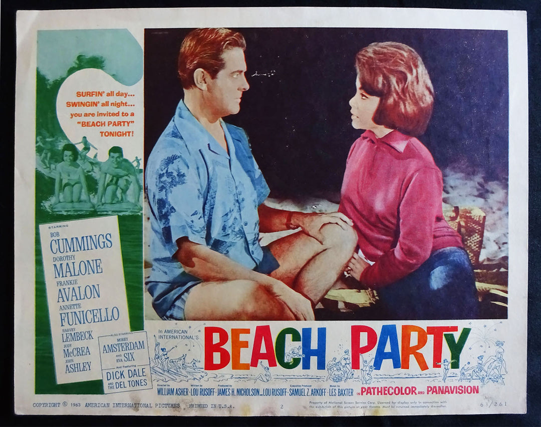 Bob 2024 Cummings, Beach Party, Signed 8x10 Movie Still